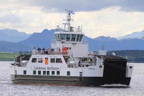 MV Catriona on sea trials, Photo CMAL